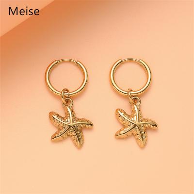 China Other Yiwu Meise Stainless Steel Starfish Dangle Earrings MS0116 for sale