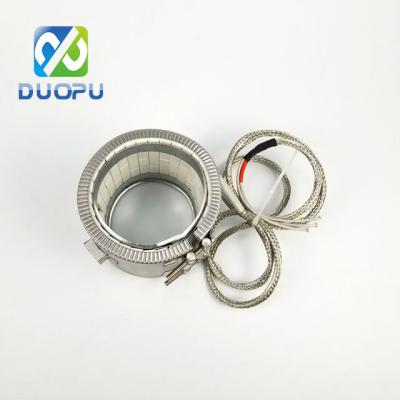 China Hotels DuoPu Electrical Resistance Ceramic Band Heater Heating Element with sus coverings for injection molding machine for sale