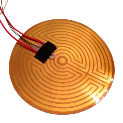 China DuoPu Hotels Customized ft 3d Printer Flexible Round Polyimide Infrared Film Heating Bed Heater, Electric Heating Pad Element for sale