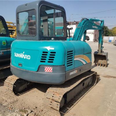 China Construction worksÂ   China Made Domestic Sunward Few Working Hours SWE60H Small Size Used Hydraulic Excavator Sale for sale