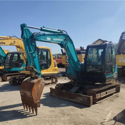 China Construction worksÂ   Used Sunward Hydraulic Excavator Few Working Hours SWE 70H Small Size On Hot Sale for sale