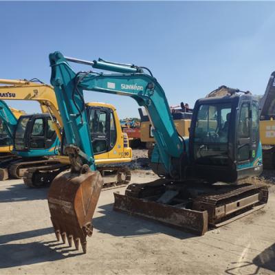 China Construction worksÂ   Used Sunward Hydraulic Excavator Few Working Hours SWE 70H Small Size On Hot Sale for sale