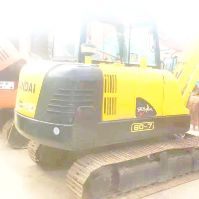 China Construction worksÂ   originally used South Korea Hyund 60 used second hand excavator with low price original forced engine rubber track for sale