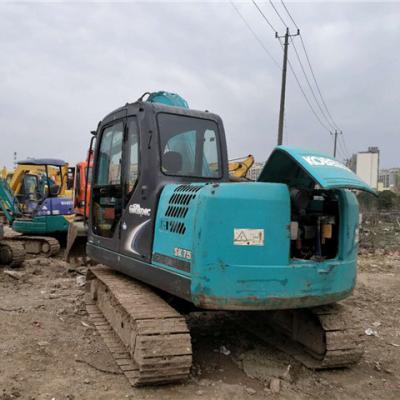 China Construction worksÂ   Originally built in Japan K0belco 75-8 small size used hydraulic pump excavator for sale