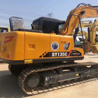 China Construction worksÂ   original used SY135C sany second hand crawler excavator in good condition for sale for sale