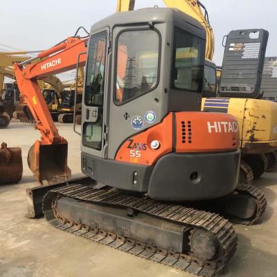 China Construction worksÂ   original used crawler excavator hitachi used 1 ZAX55UR in good condition for sale for sale