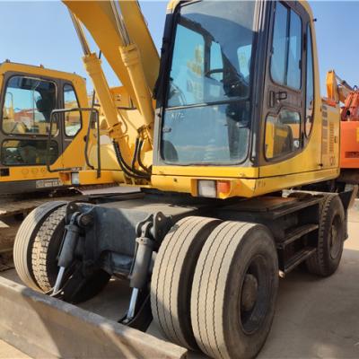 China Construction worksÂ   Imported from Japan Less Working Hours Used Komastu 180 Wheel Hydraulic Excavator for sale