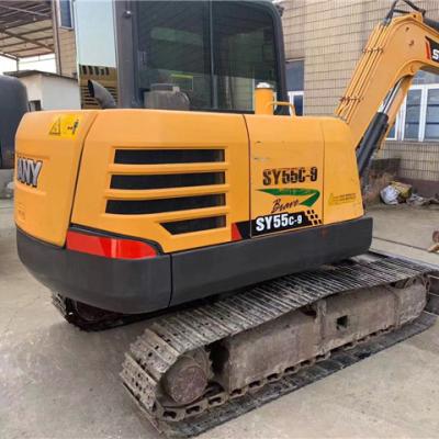 China Hotels Sany 55 Excavator's Garage Is Very New Used Excavator for sale