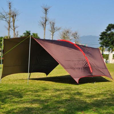 China Aluminum Canvas Pole Glamping Tent Pickup Top Truck Windproof Roof With Awning for sale