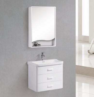 China NO Style Bathroom Accessories Modern Home Bathrooms Furniture Wood Vanity Cabinet With Sink And Mirrored for sale