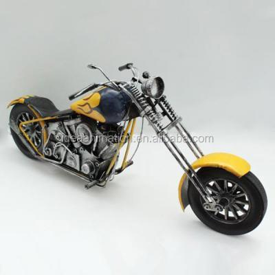 China Custom Wholesale Decorative Toy Old Motorcycle PVC Diecast Zinc Alloy Children Model For Collection for sale