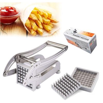 China Hot Sale High Quality Viable Home Veggie Slicer Kitchen Tools Manual French Fries Chopper Chopper Stainless Steel Potato Cutter for sale