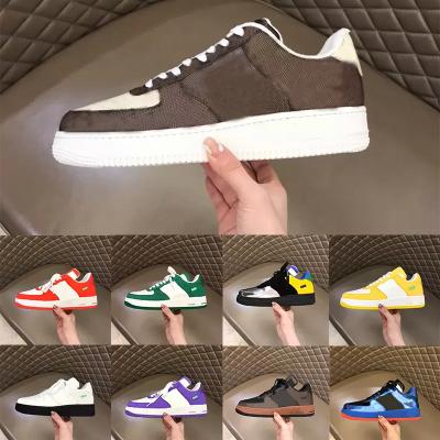 China Fashion Trend Shoes Running Lace Wholesale One 1 Black Green White Ten Trainers L Tripartite Joint Europe Patch Trail Sneakers Off Size 38-45 for sale