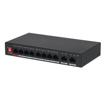 China PFS3010-8ET-96 10-Port POE Unmanaged Desktop Switch with 8-Port PoE DH Original 2022 Hot Selling for sale