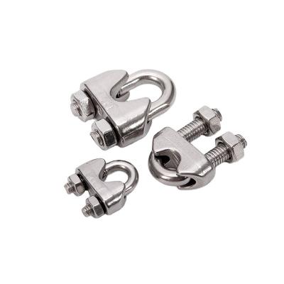 China Stainless Steel Wire Rope Clip Clamp in Metric Measurement for 4.6mm 7.9mm 10mm and 12mm Applications for sale