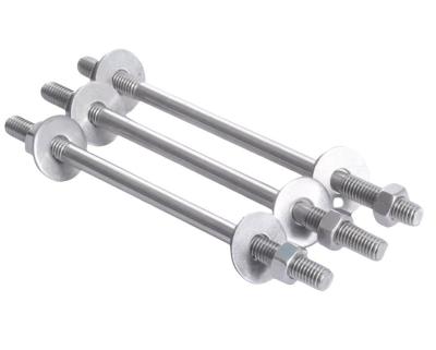 China Metric DIN Standard Wall Mounting Double Head Bolt Through Bolts with 304 Stainless Steel Hexagon Screws and Nuts Set for sale