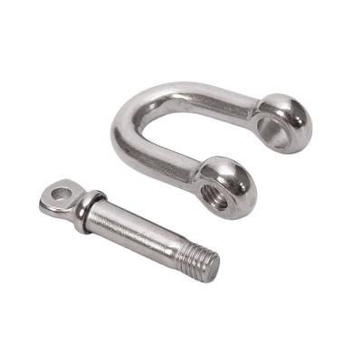 China Metric Measurement System 316 Stainless Steel Heavy Duty Anchor Shackle for D Shackle Applications Corrosion Resistant for sale