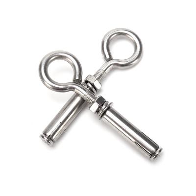 China M6 M8 M10 M12 M14 M16 M20 Round Head Style Stainless Steel 304 Hardware Fitting Fine Pitch Hook with Nut Eye Bolt for sale