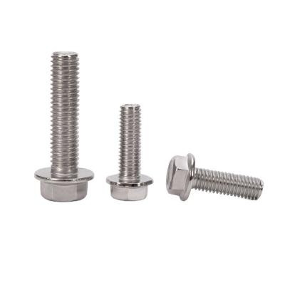 China ZINC Finish Grade 304/316/A2-70/A4-80 Material Stainless Steel M2 M5 M6 M8 Titanium Flange Bolts with High Precision and Hex Head for sale