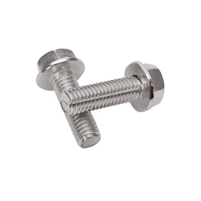 China Sliver Carriage Bolts Stainless Steel Hex Flange Bolt Grade A2-70/A4-80/304/316 Finish ZINC for Market for sale