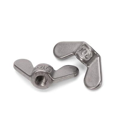 China Metric Measurement System Stainless Steel SS304 316 Wing Horn Nuts M15-M45 for CNC Machining Mining Fasteners Customized Size for sale