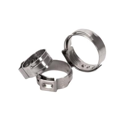 China JIS Standard Industrial Single Ear Hose Clamp with Quick Adjustment and Metric Measurement System Made of Stainless Steel for sale