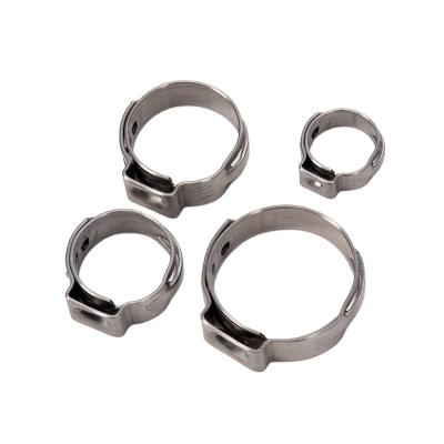 China Instock ANSI/ASME Standard 14-15mm Miniature Single Ear Hose Clamp Stainless Steel Welding Clamp for Industrial Needs for sale