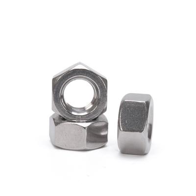 China Supply Stainless Steel 304 DIN934 Hex Jam spot nut hex BALL SCREW NUT for Oil Gas Standard GB Zinc Yellow-Chromate Plated for sale