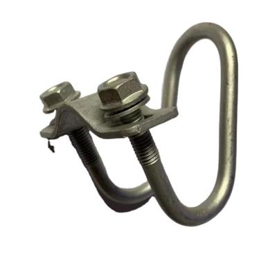 China Furniture Double Pipe Clamp 304 Stainless Steel Double U-Bolt with Screw and Washer U-Clamp M6 M8 BLACK Finish DIN Standard for sale