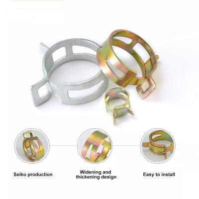 China 6-15 mm zware klem voor de veerband Type brandstof vacuümslang Silicone buis Clip Zink geplatte klemmen voor de zware industrie Te koop