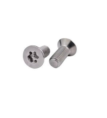 China Metric Measurement System Flat Head Stainless Steel Tamper Proof Anti Theft Torx Security Screw with Pin M3 M4 M5 M6 M7 M8 for sale