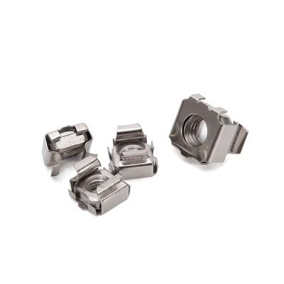 China Metric Measurement System Carbon Steel Stainless Steel Square Lock Cage Nuts for Panel Decorative Fasteners for sale