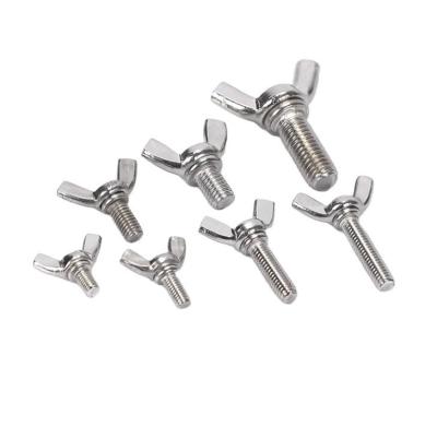 China Industry Stainless Steel M3 M4 M5 M6 M8 M10 Hand Twist Butterfly Wing Knob Toggle Spring Thumb Screw Bolt with Customized Size for sale