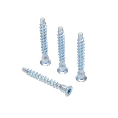 China Yellow/White Zinc Plated M7X50 Furniture Screw for Wooden Furniture Euro Grade 4.8/8.8/10.9/12.9 Drilling Tapping Screw for sale