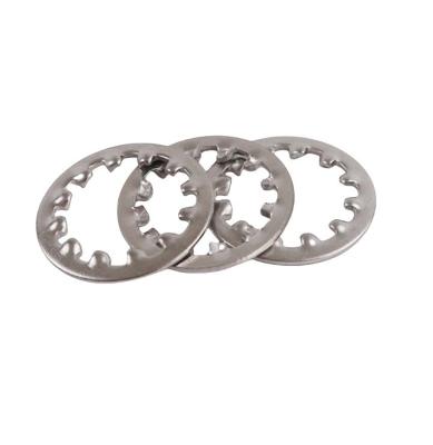 China Stainless Steel Split Style Serrated Lock Washer With Internal Teeth DIN6797 M18 M20 M22 M24 M27 SS 304 316 316L Plain Finish for sale