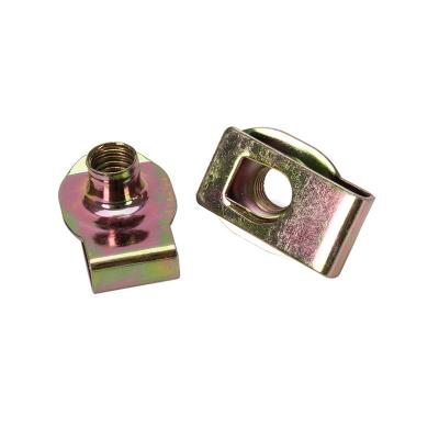 China Sistema de medición métrica de la cabeza hexagonal M4-M10 Zincado U Forma de metal de resorte de clips Nut Metal U Nut en venta