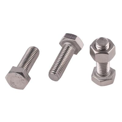 Китай Простая отделка DIN Standard Hex Head Bolts M5 M6 M8 для тяжелых применений в нержавеющей стали продается