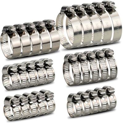 Cina Acciaio inossidabile Worm Gear Hose Clamps per Linee di Carburante Pianificazione Regolabile Range 1/4-2 in 6-51mm ZINC Finish Sample Instock in vendita