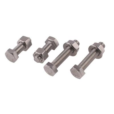 Cina In acciaio inossidabile ANSI/ASME M8 Hex Head Bolt Grade 4.8/ 8.8/ 10.9/ 12.9 Mezzo filo bullone e nocciolo Pernos Din 931 Finitura in zinco in vendita