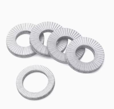 China M14 Bolts Wedge Locking Washers 10pcs Manganese Steel Safety Washers met ISO-standaard en trillingsresistentie Voedseldranken Te koop