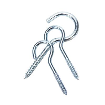 China Metric Measurement System Stainless Steel Screw Eye Hook with Open Type Design and Latest Design according to ISO Standard for sale