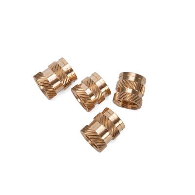 China Steel Brass Hot Melt Insert Nuts for Plasti M2 M3 M4 M5 M6 M8 M10 Threaded Nuts Zinc-Flake Coated Brass Heat Inserts Nut for sale