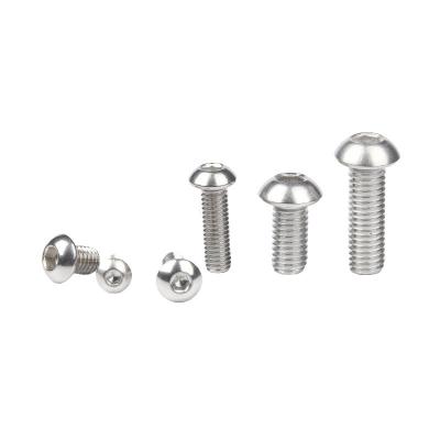 Κίνα Ατσάλι από ανοξείδωτο χάλυβα 304 316 Hex Socket Pan Head Screw Button Head Screw με φινίρισμα μαύρου οξειδίου σε μετρικό σύστημα μέτρησης προς πώληση