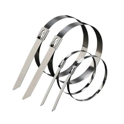 China Multi Size Self-Locking Stainless Steel Cable Ties for High Strength Fastening in DIN Standard Applications for sale