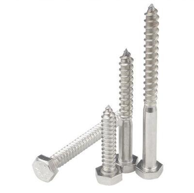 China Metric Measurement System A2 A4 Hex Lag Screw Stainless Steel 304 316 Din 571 Wood Lag Screw for sale