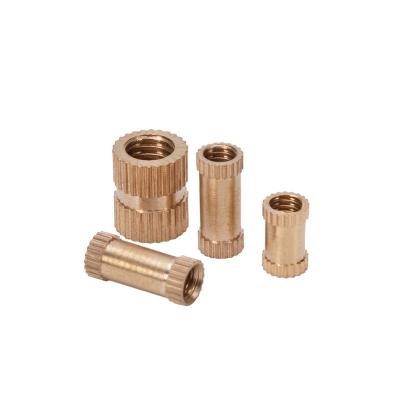 China Slotted Type 302 Screw Thread Insert m8 Brass Nut for Bolts length 8mm 10mm 12mm 14mm 16mm20mm25mm 30mm35mm40mm50mm for sale