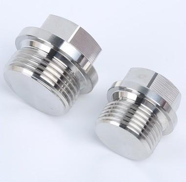 China Laryngeal Plug 304 Stainless Steel Outer Hexagon Flange Face Plug for Plugging Oil and Water Pipes for sale