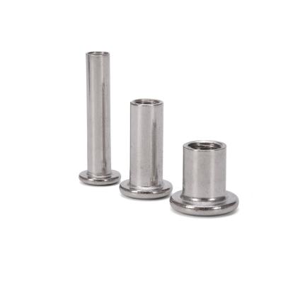 China Metric Plain Finish Stainless Steel A2 A4 Countersunk Flat Head Hex Socket Furniture Connector Sleeve Barrel Nut for Furniture for sale