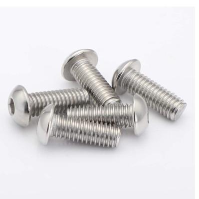 China 1/4-20 x 3/8 Inch Button Head Socket Cap Bolts Screws Allen Screw Metric for sale