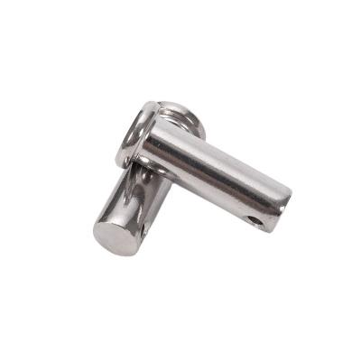 China Steam Oxide Nitride Finish Custom Clevis Pin with Small Head and Split Pin Hole Stainless Steel Retaining Spring R Clip Cotter Pins for sale